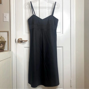 Vintage Banana Republic Black Strap Midi Dress From Summer 2004 Y2K Size…